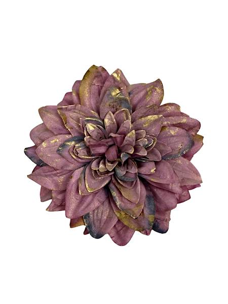 Dalia główka pozłacana 15 cm fiolet