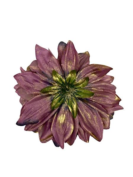 Dalia główka pozłacana 15 cm fiolet