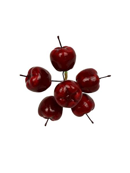 Rajskie jabłuszka 6 sztuk czerwone