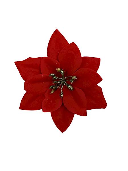 Gwiazda betlejemska główka 13 cm czerwona