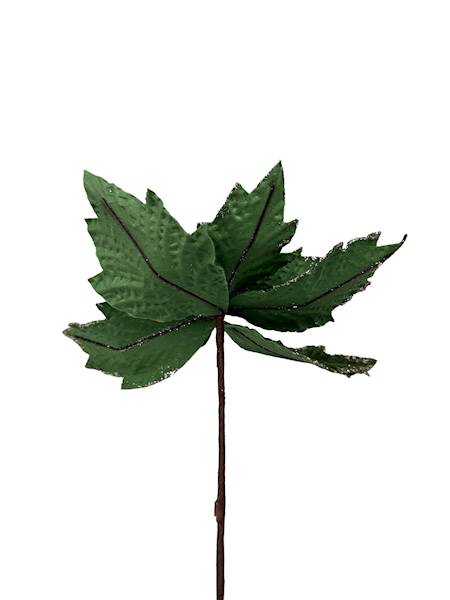 Gwiazda betlejemska welurowa 30 cm zielona