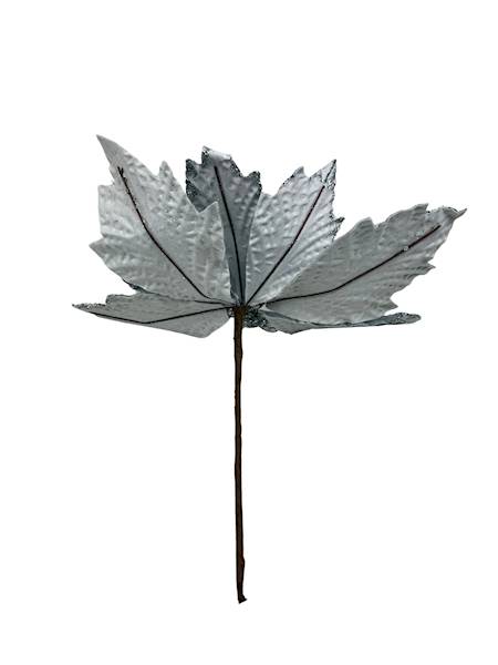 Gwiazda betlejemska welurowa 30 cm szara