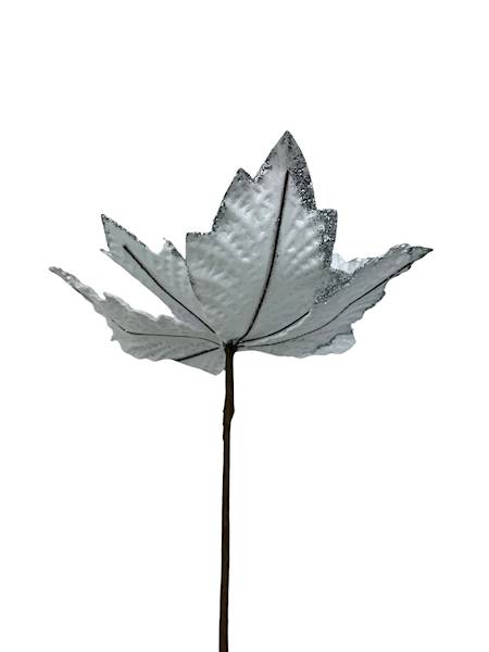 Gwiazda betlejemska welurowa 30 cm biała