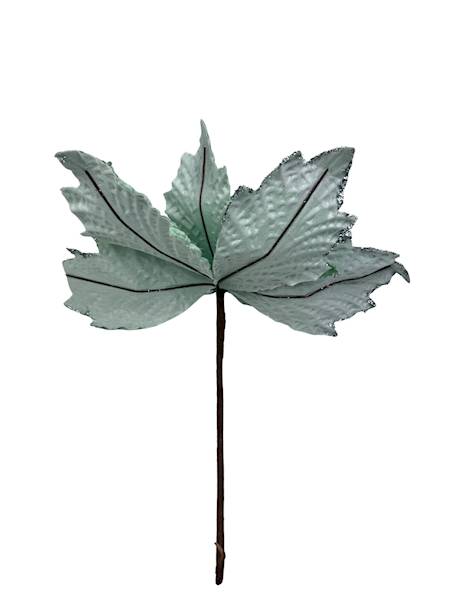 Gwiazda betlejemska welurowa 30 cm pistacjowa