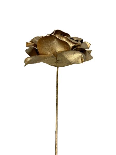 Róża piankowa gałązka 60 cm złota