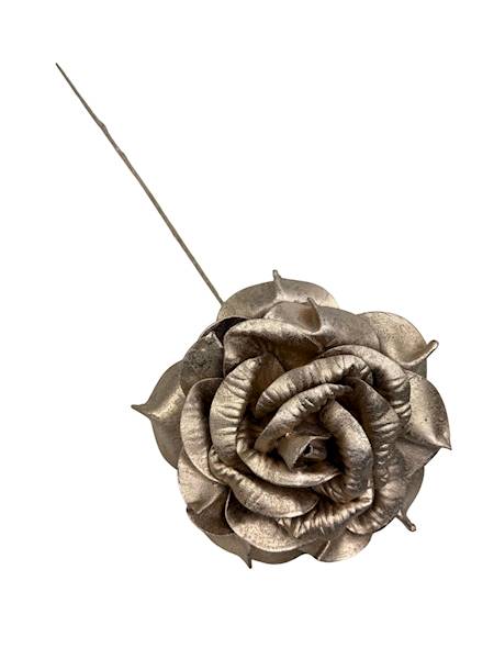 Róża piankowa gałązka 60 cm złota szampańska