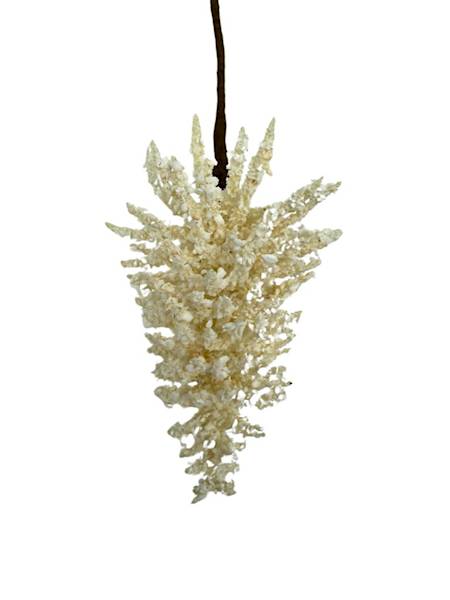 Choinka 6 cm kremowa