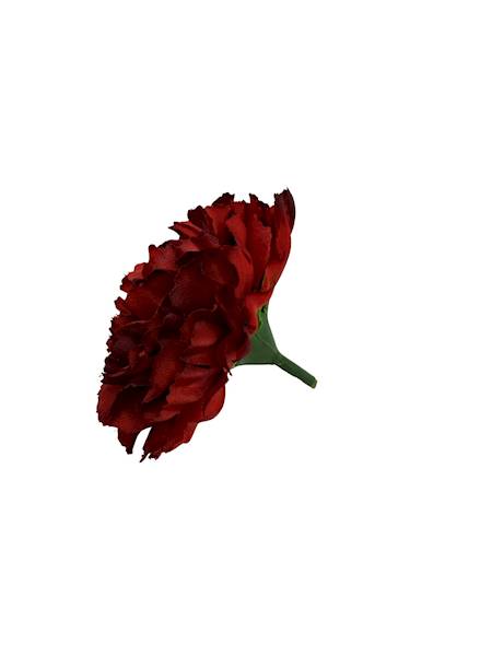 Goździk główka 8 cm czerwony z zielonym w środku