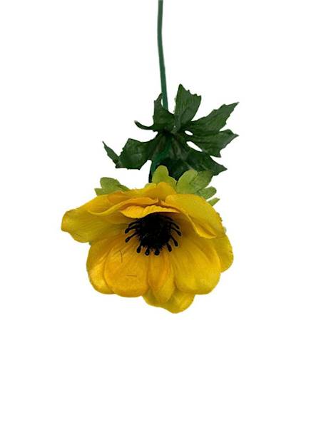 Anemon gałązka 34 cm żółty