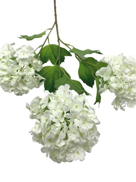 Kalina gałązka 68 cm biała