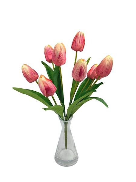 Bukiet tulipany 40 cm róż krem