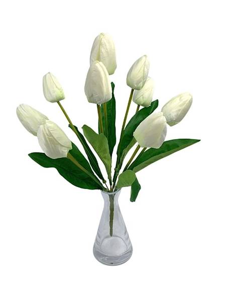 Bukiet tulipany 40 cm kremowy