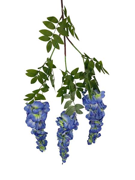 Wisteria gałązka 104 cm niebieska
