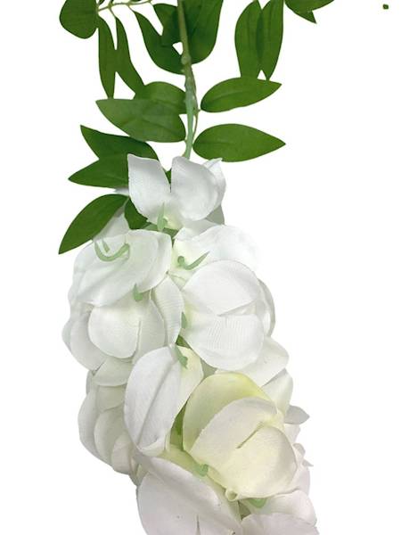 Wisteria gałązka 104 cm biała