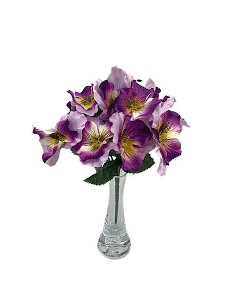 Bukiet bratki 26 cm fiolety