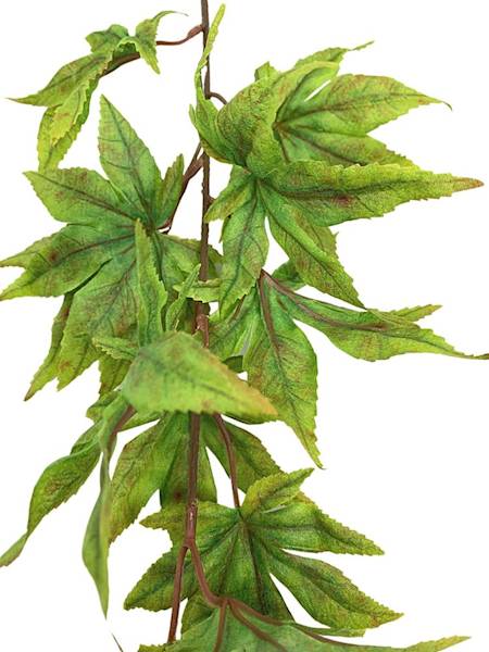 Liście klonu gałązka 65 cm zielone