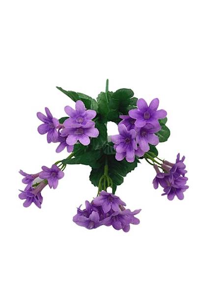 Niezapominajki bukiet 25 cm fiolet