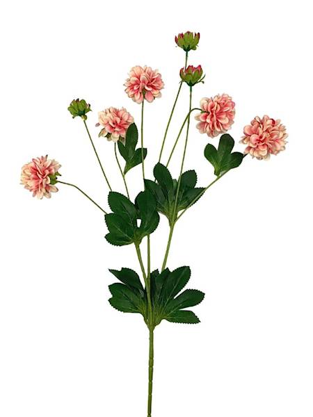 Chryzantema gałązka 84 cm różowo kremowa