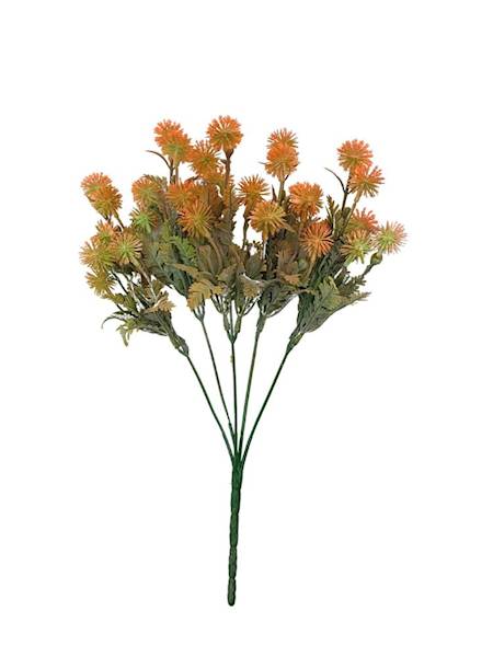 Bukiet czosnek oset 35 cm pomarańcz