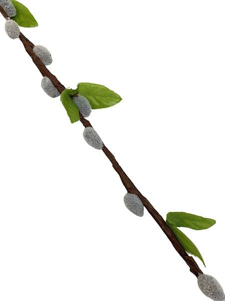 Bazie gałązka 53 cm szare