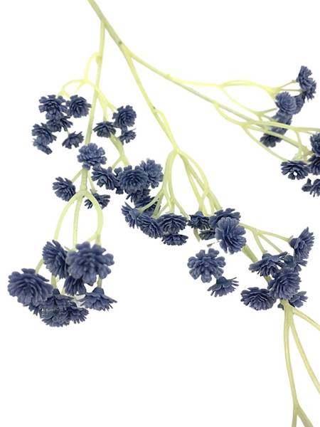 Gipsówka gałązka 63 cm niebieska