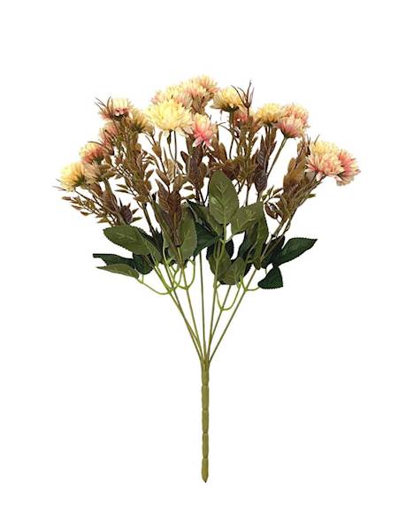 Bukiet goździków 40 cm żółty i róż