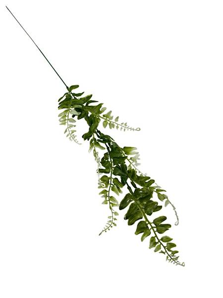 Paproć gałązka 60 cm zielono biała