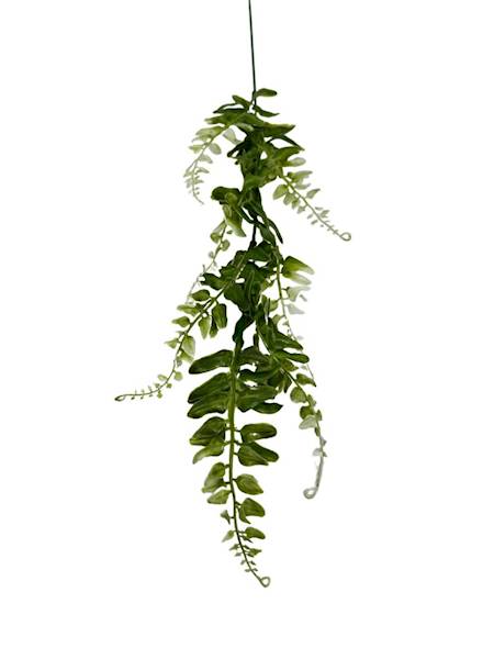 Paproć gałązka 60 cm zielono biała