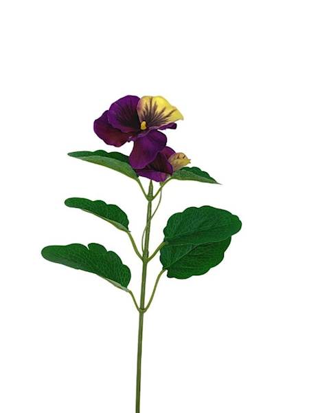 Bratek gałązka 33 cm purpurowo żółty