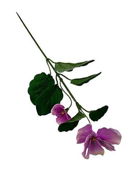 Bratek gałązka 33 cm jasny fiolet i róż