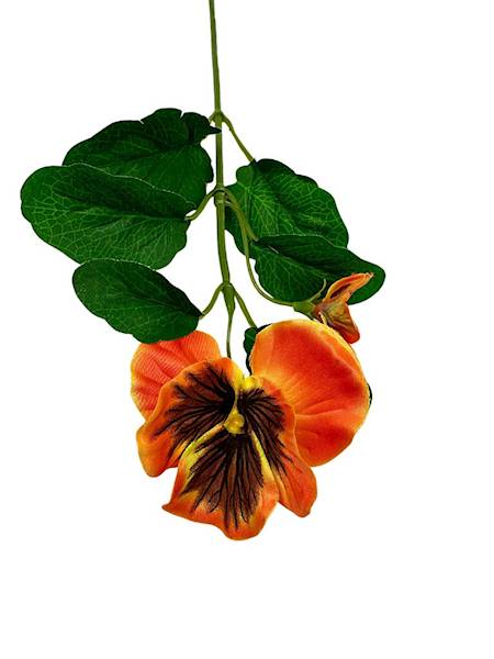 Bratek gałązka 33 cm pomarańczowy