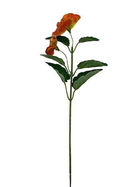 Bratek gałązka 33 cm pomarańczowy