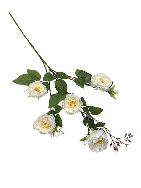 Róża gałązka 73 cm biała