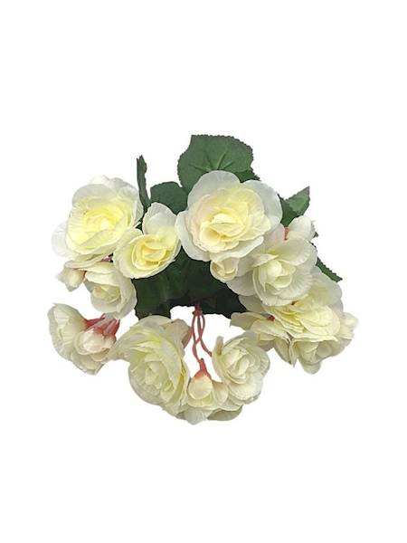 Bukiet begonia 28 cm kremowy