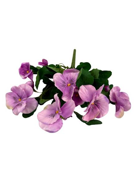 Bukiet bratki 30 cm jasny fiolet i róż