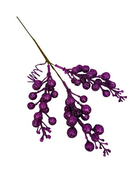 Pik kulki brokat fioletowe 30 cm