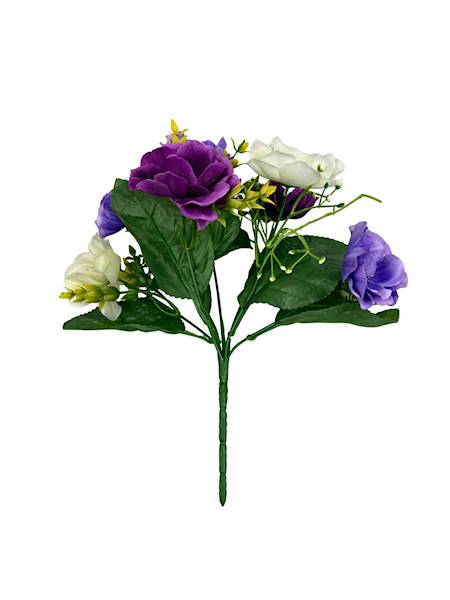 Bukiet anemony 27 cm fioletowy i biały