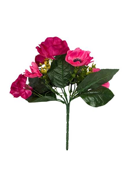 Bukiet anemony 27 cm różowy