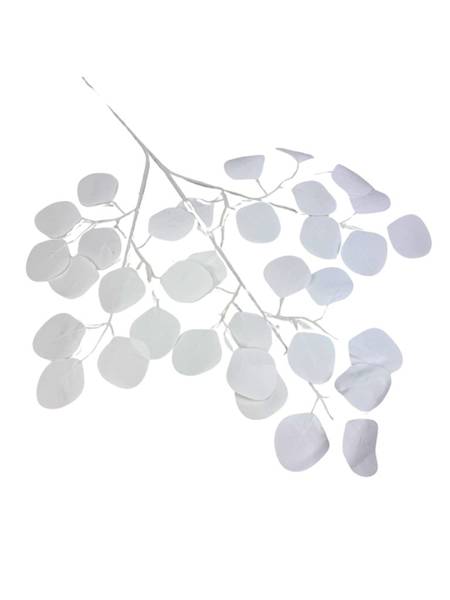 Eukaliptus gałązka 60 cm biały