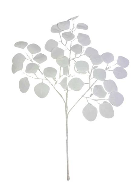 Eukaliptus gałązka 60 cm biały
