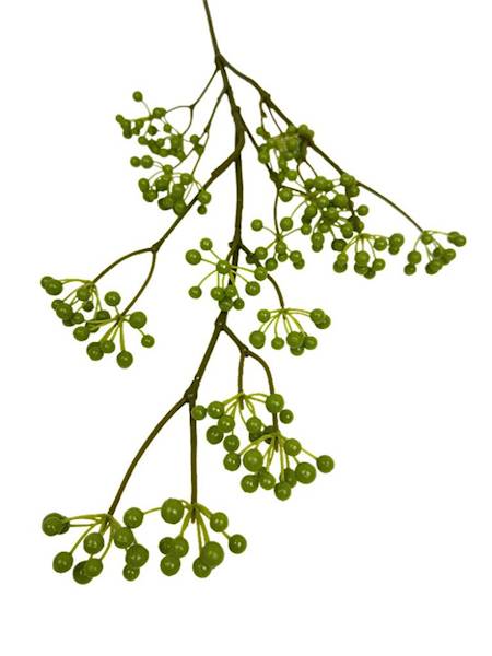 Gałązka z kulkami 80 cm zielona