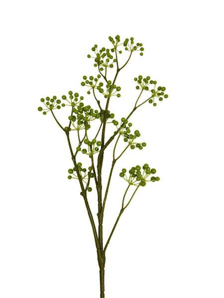 Gałązka z kulkami 80 cm zielona