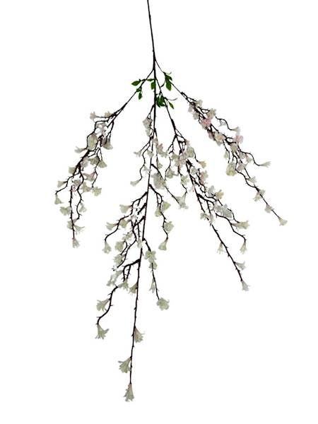 Gałązka kwiatuszki silikonowe 90 cm kremowe