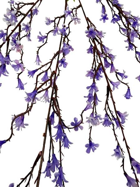 Gałązka kwiatuszki silikonowe 90 cm różowe