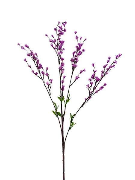 Gałązka kwiatuszki silikonowe 90 cm różowe