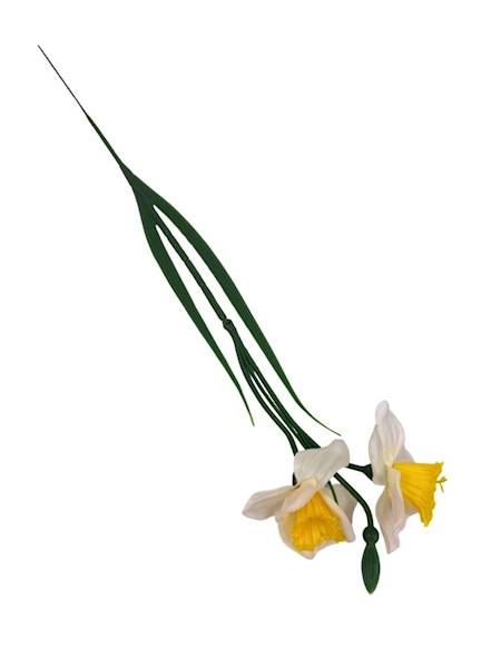 Żonkil gałązka 53 cm kremow żółty