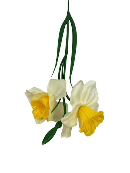 Żonkil gałązka 53 cm kremow żółty