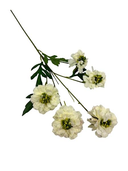 Cynia gałązka 65 cm kremowa