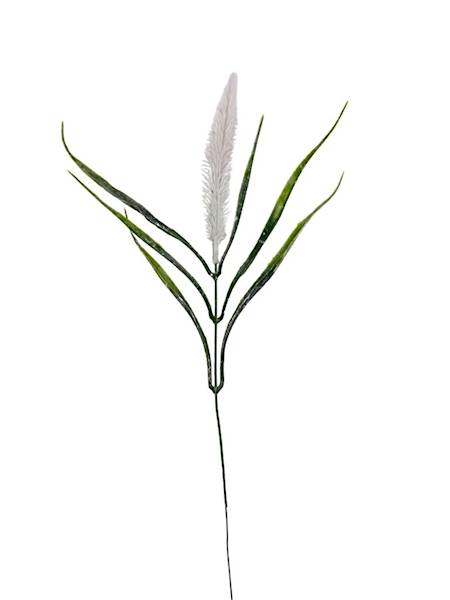 Trawa gałązka 50 cm biała