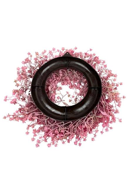 Wianek 30 cm różowy